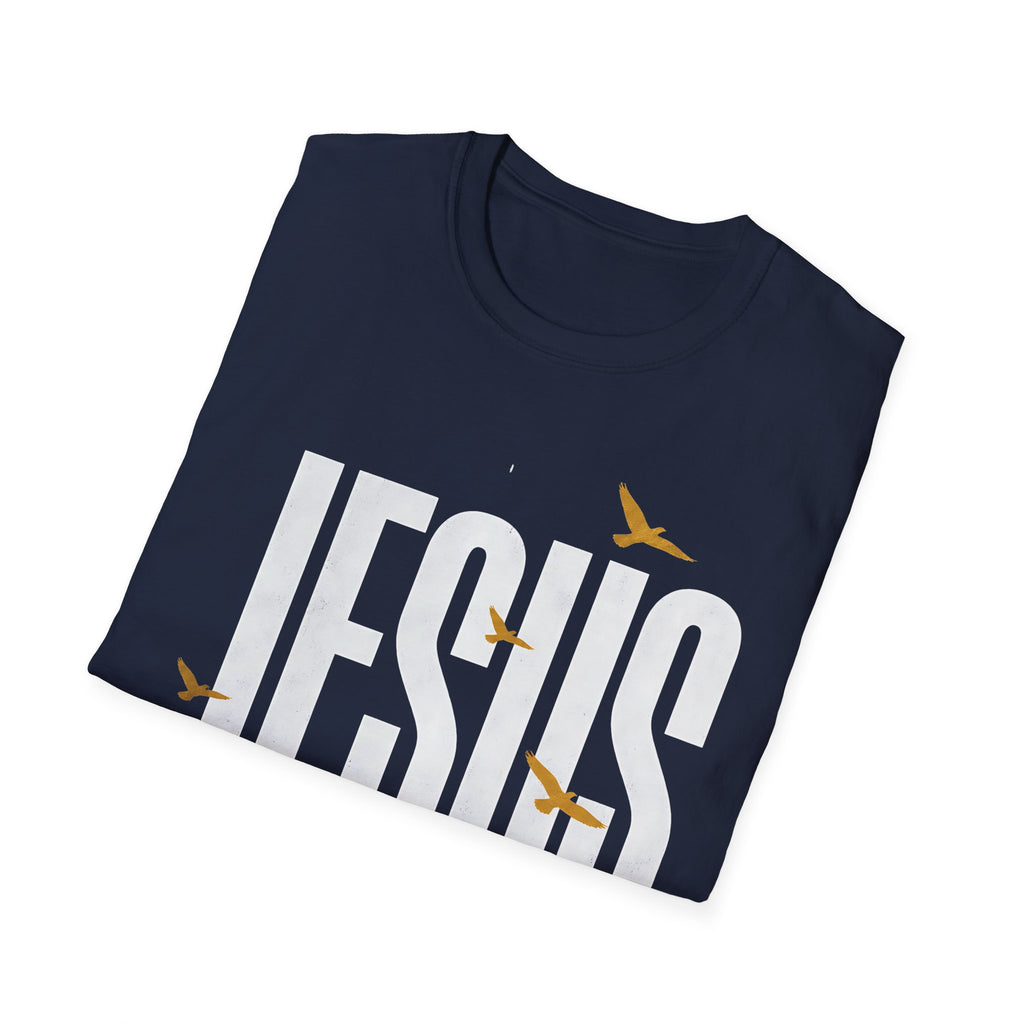 Jesus Path T-Shirt — Christian Faith Graphic Tee with Birds