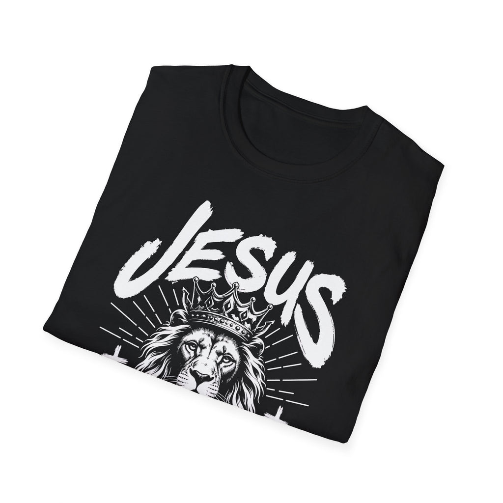 Jesus Is King Lion T-Shirt — Christian Faith Graphic Tee