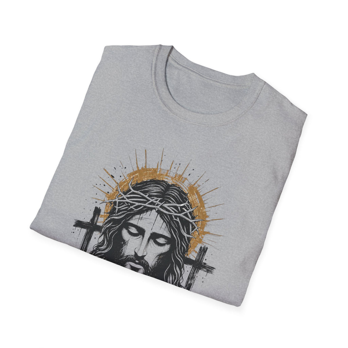 Jesus Portrait T-Shirt — "All Glory to Jesus" Christian Faith Tee