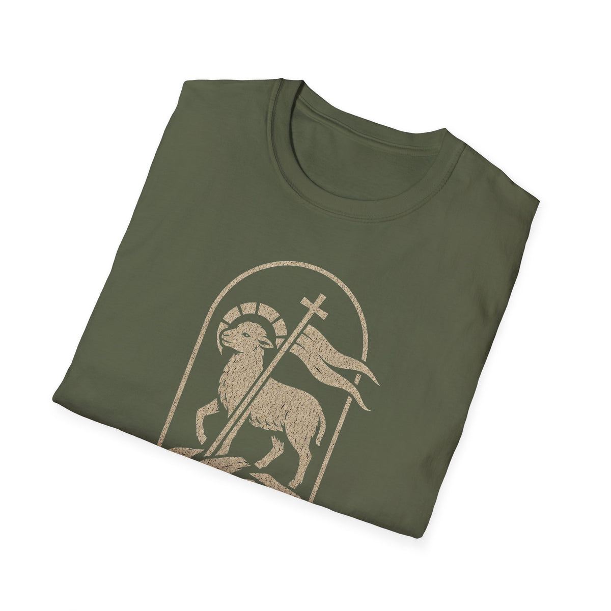 Jesus Lamb T-Shirt — 'Our Hope, Our Peace, Our Redeemer' Christian Tee (John 10:11)