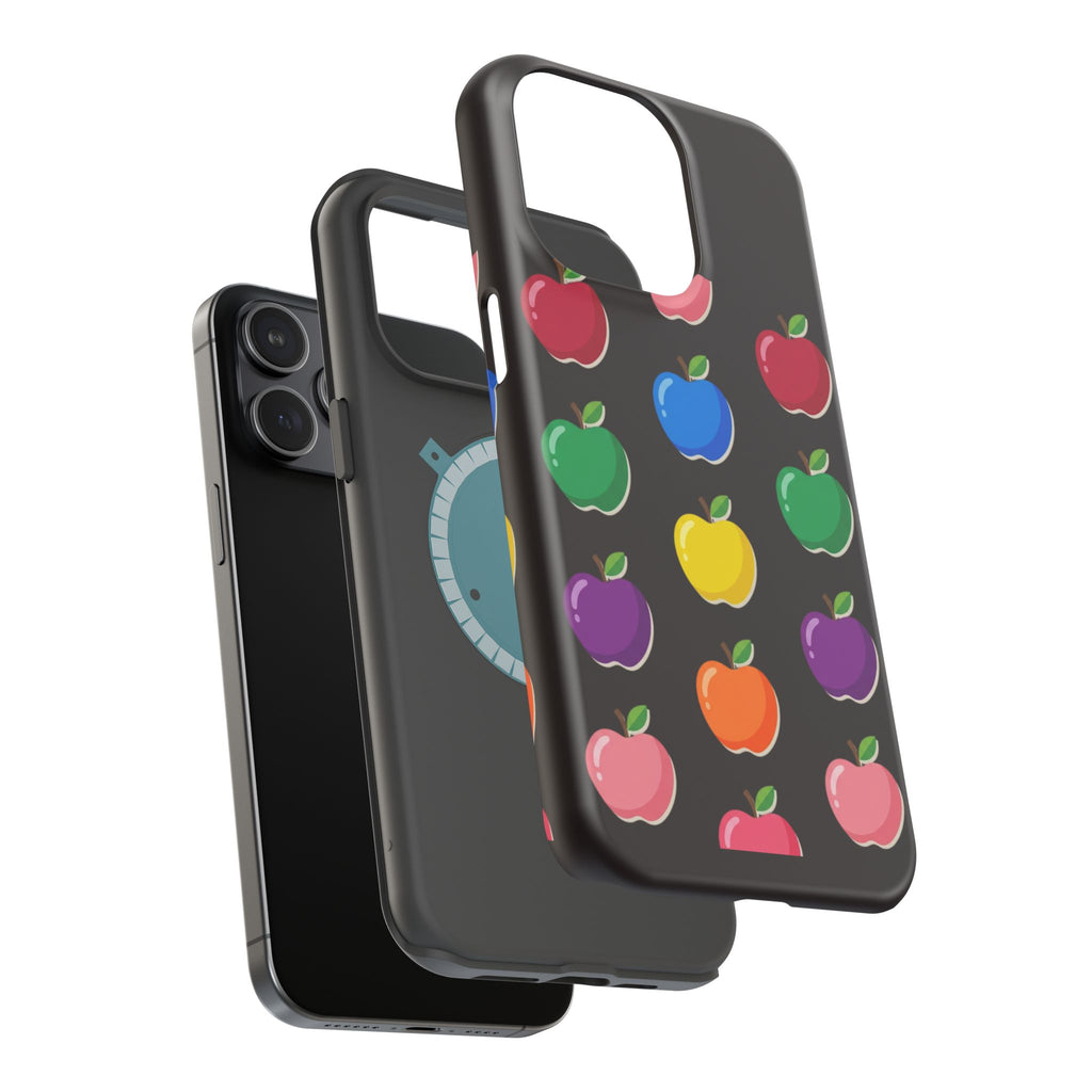 Rainbow Apple Pattern Phone Case | Magnetic Impact-Resistant Case