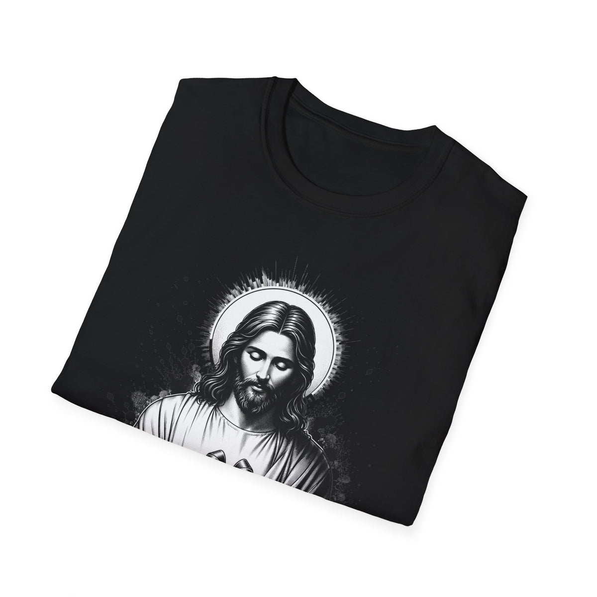 Jesus Holding Gift T-Shirt — Religious Christian Faith Christmas Tee