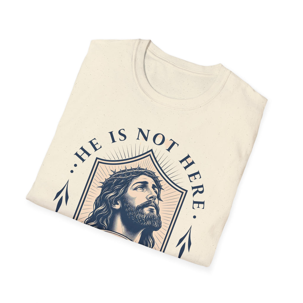 He Has Risen T-Shirt — Christian Easter Jesus Scripture Tee (Matthew 28:6)