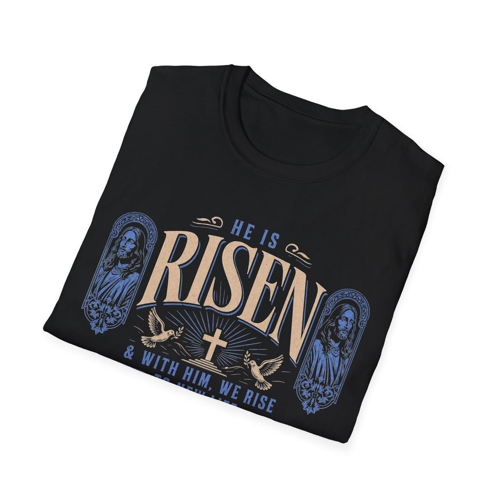He Is Risen Christian T-Shirt – Easter Resurrection Faith Tee