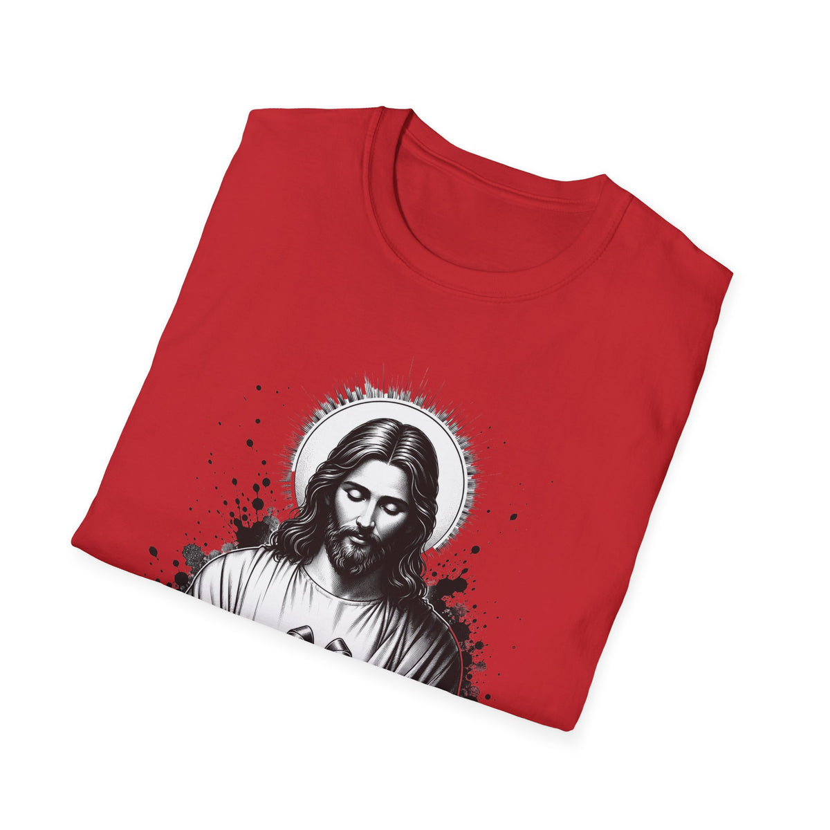 Jesus Holding Gift T-Shirt — Religious Christian Faith Christmas Tee