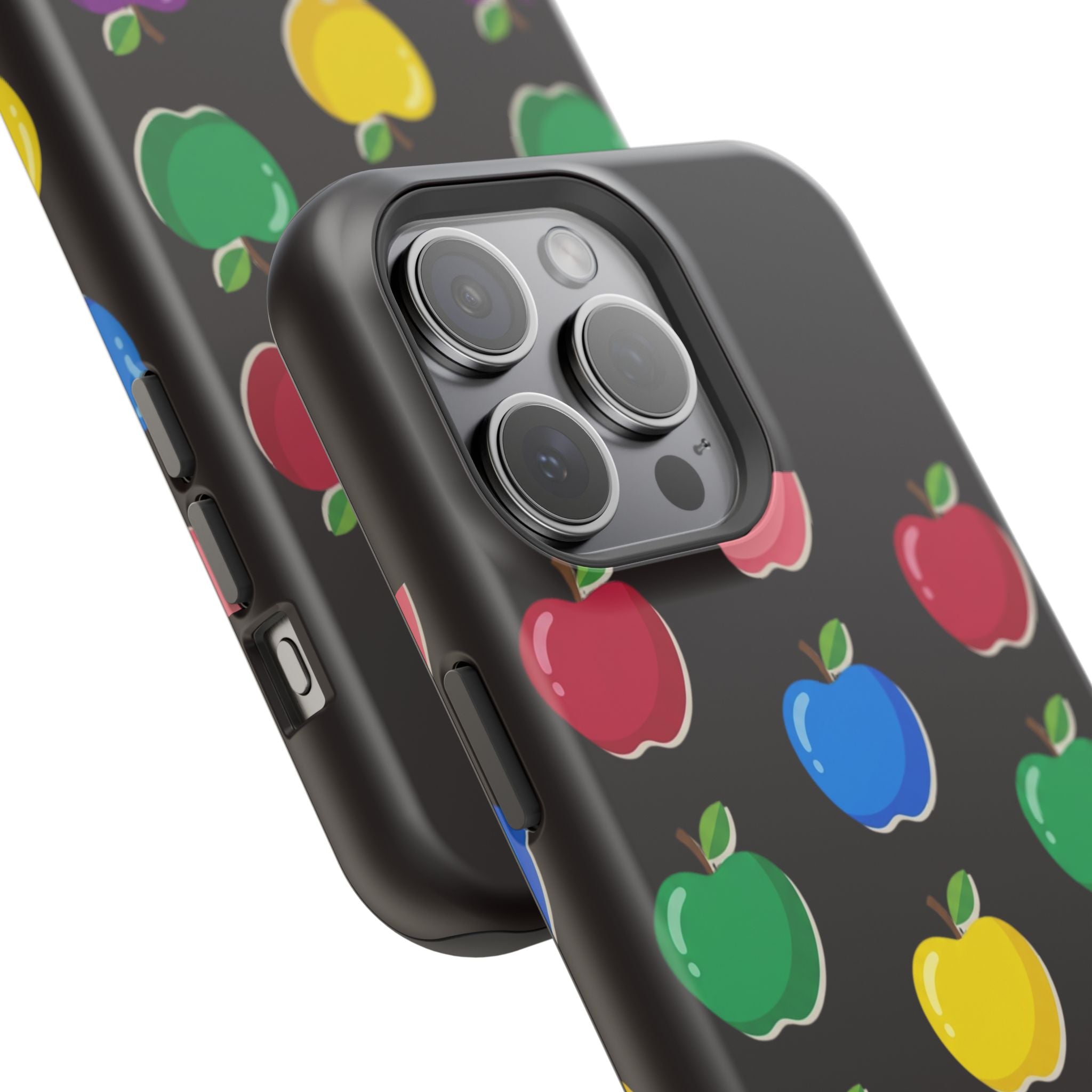 Rainbow Apple Pattern Phone Case | Magnetic Impact-Resistant Case