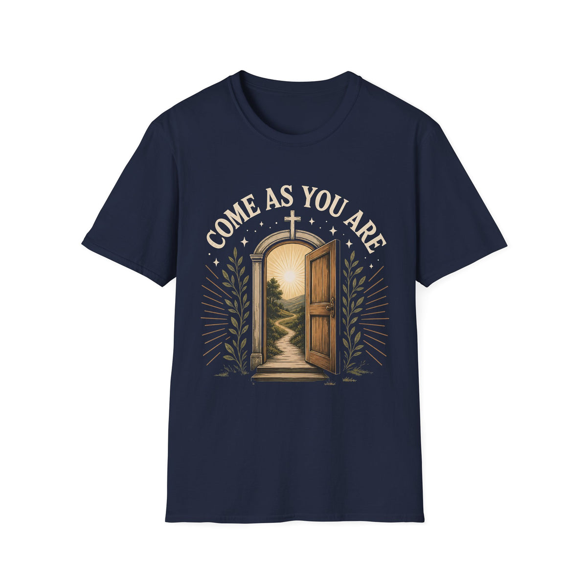 Come As You Are T-Shirt — Inspirational Christian Doorway Graphic Tee