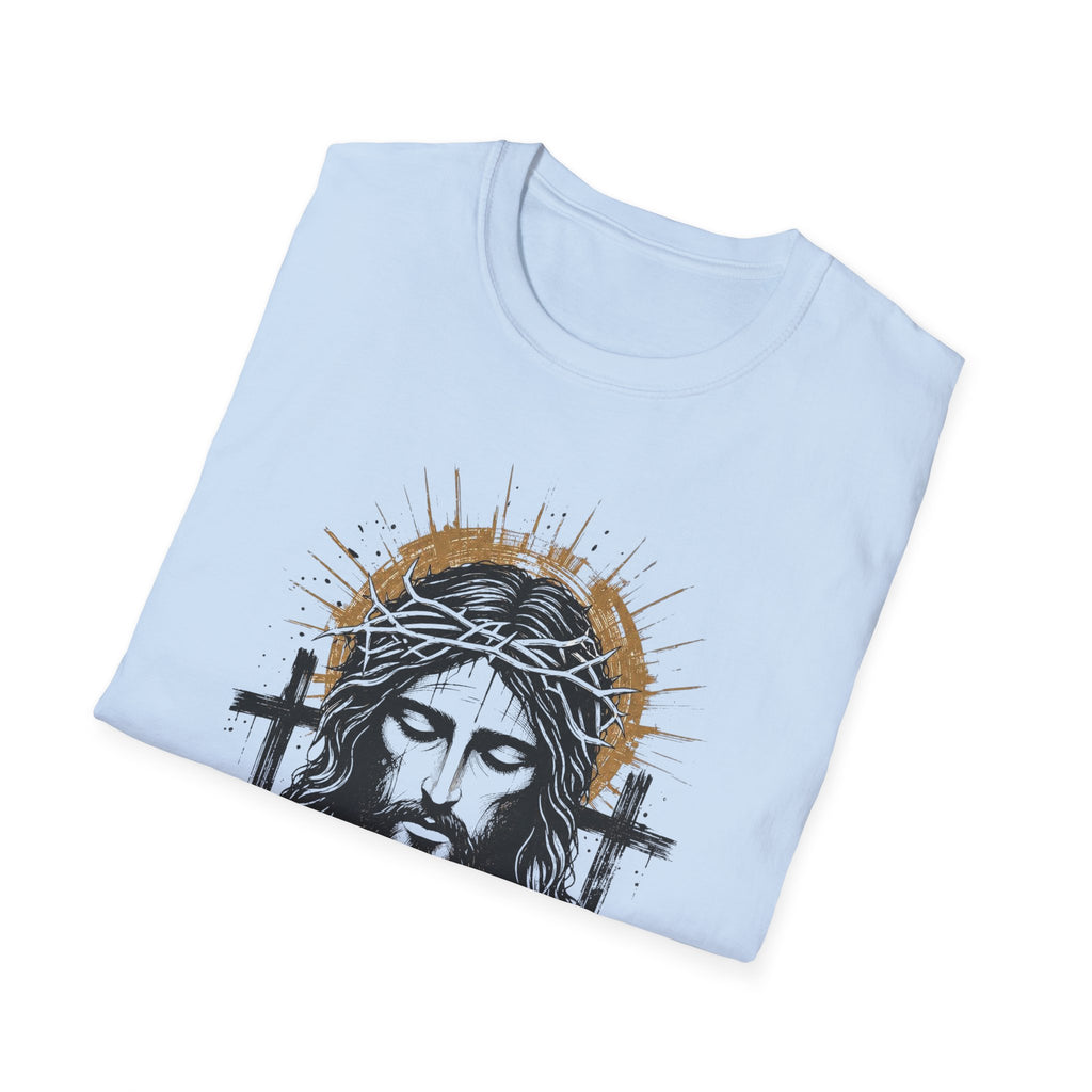 Jesus Portrait T-Shirt — "All Glory to Jesus" Christian Faith Tee