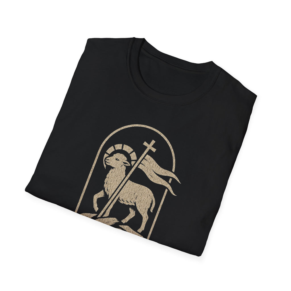Jesus Lamb T-Shirt — 'Our Hope, Our Peace, Our Redeemer' Christian Tee (John 10:11)