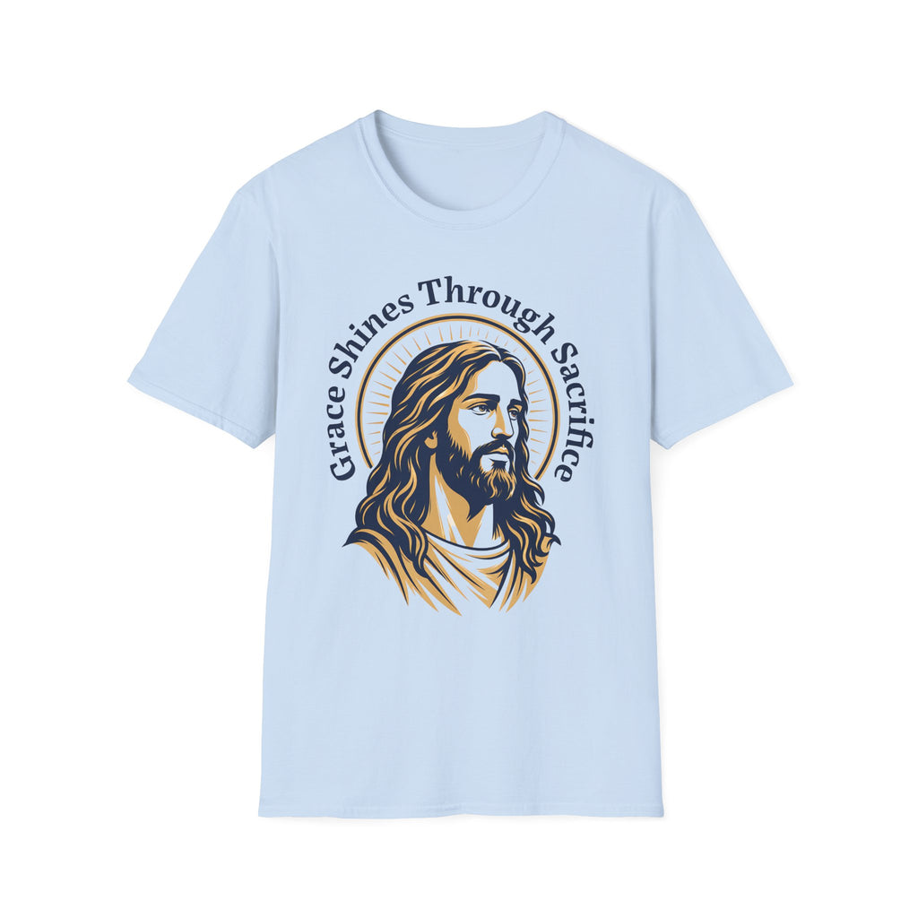 Grace Shines Through Sacrifice T-Shirt — Inspirational Jesus Christian Tee