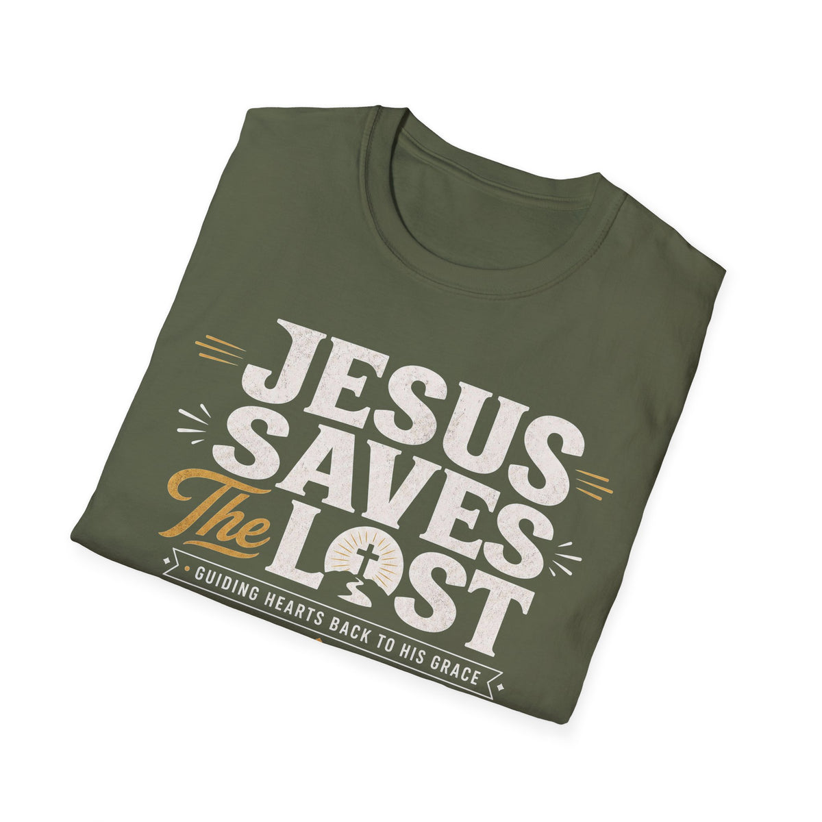 Jesus Saves T-Shirt — Faith-Based Christian Tee with 'The Lost' Design