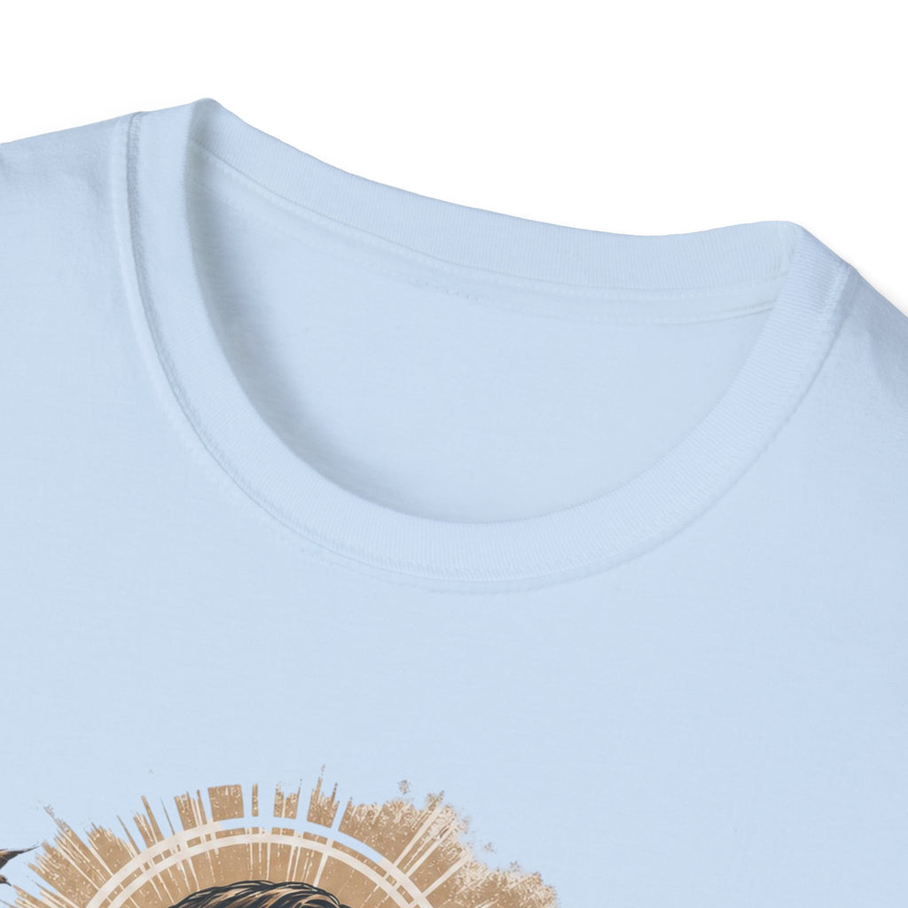 Jesus Christ Portrait T-Shirt — Faith Christian Tee with Cross & ‘Jesus Christ’ Banner