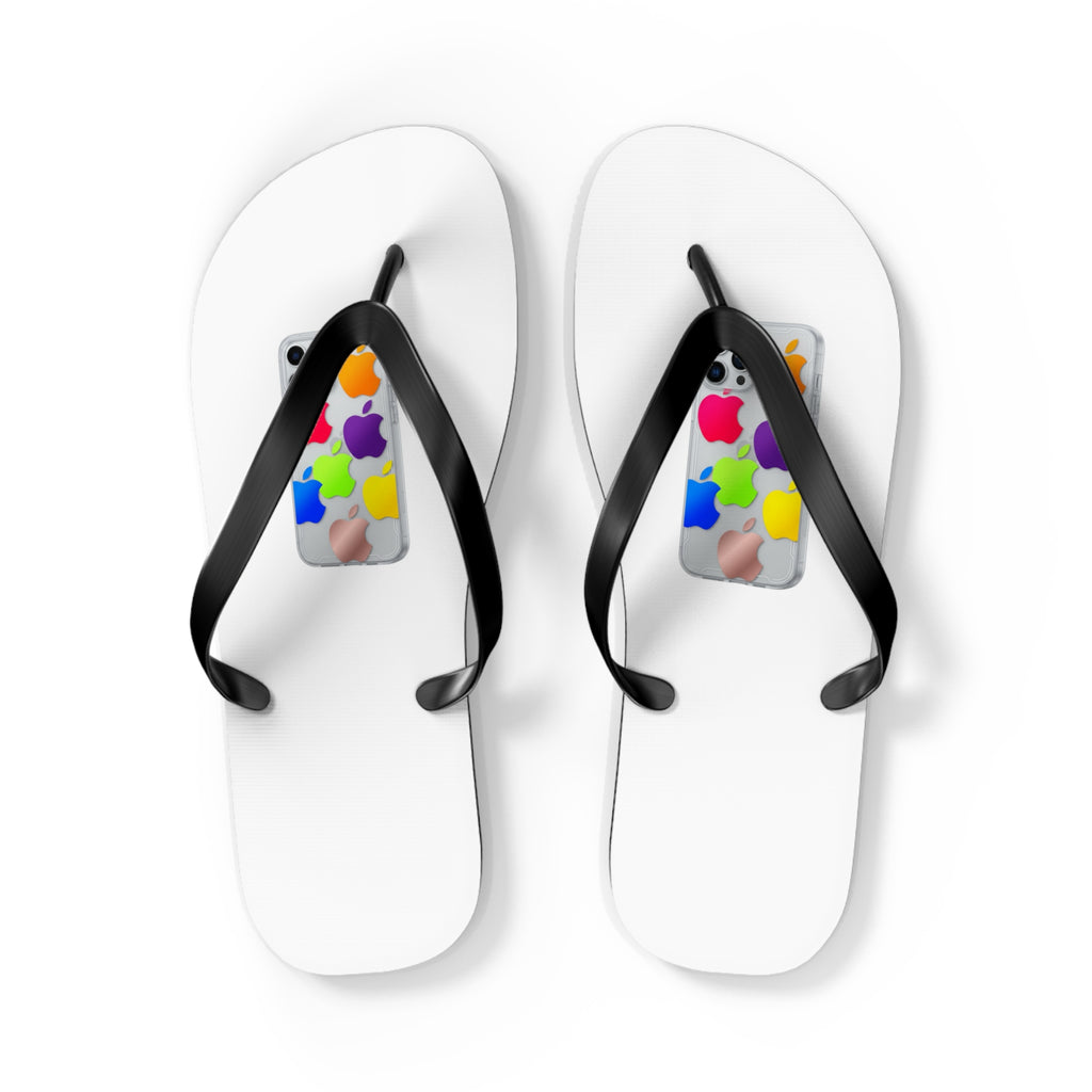 Flip Flops — Colorful Paint Palette Phone Case Print Sandals