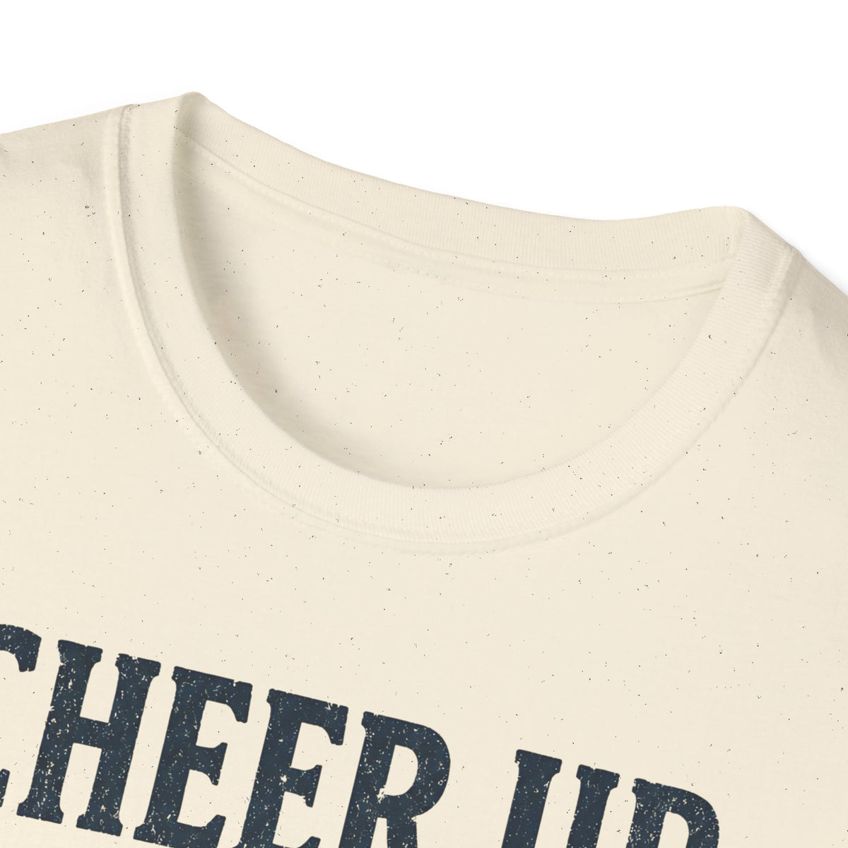 Cheer Up Christian T‑Shirt — John 16:33 Cross Design