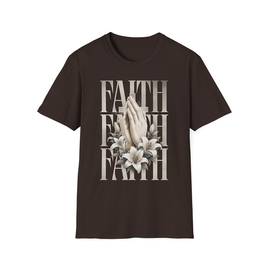 Faith Prayer Hands T-Shirt — Christian Inspirational Tee