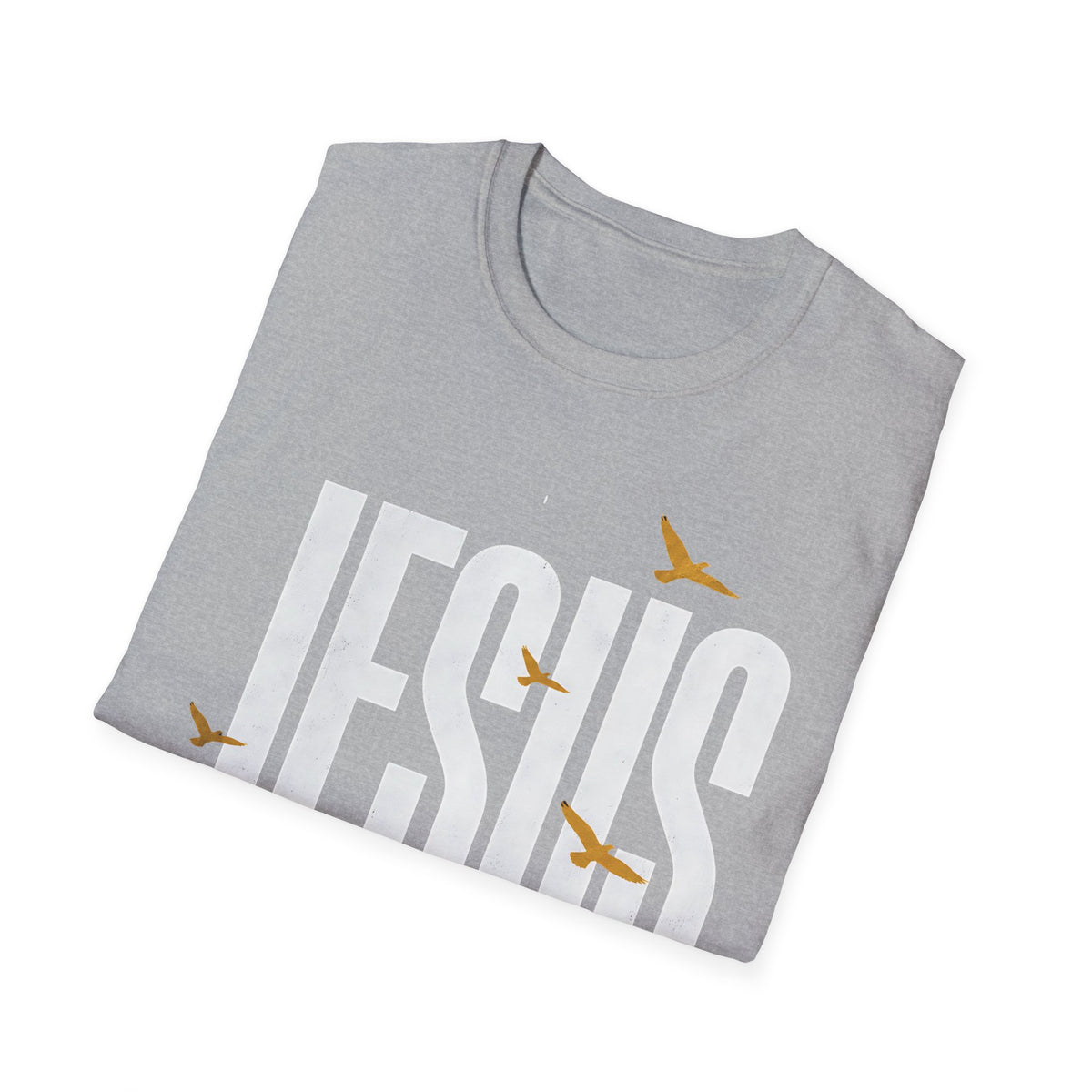 Jesus Path T-Shirt — Christian Faith Graphic Tee with Birds