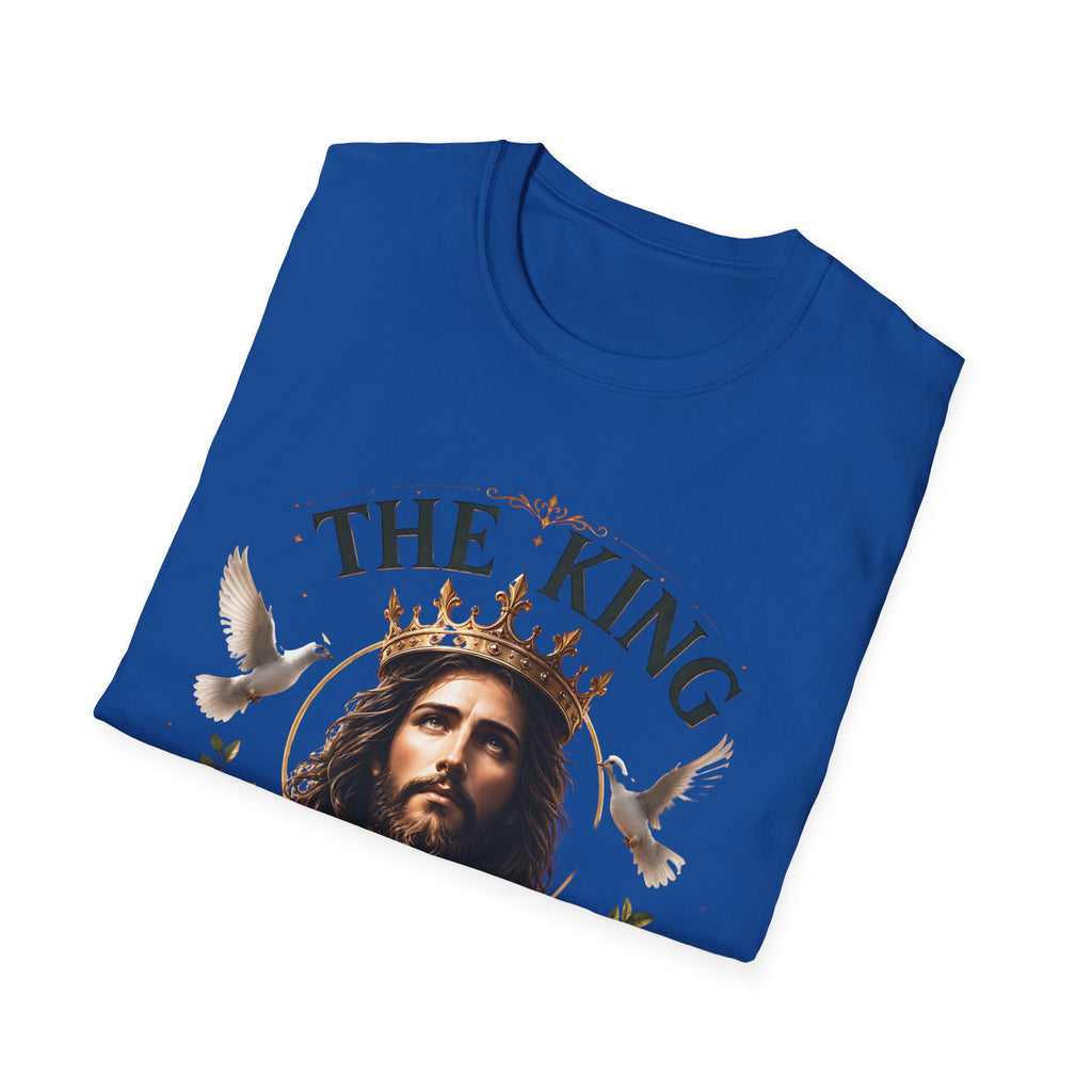 Jesus The King T-Shirt — Christian Faith Graphic Tee, ‘The King Jesus’ Inspirational Religious Shirt for Church & Gifts