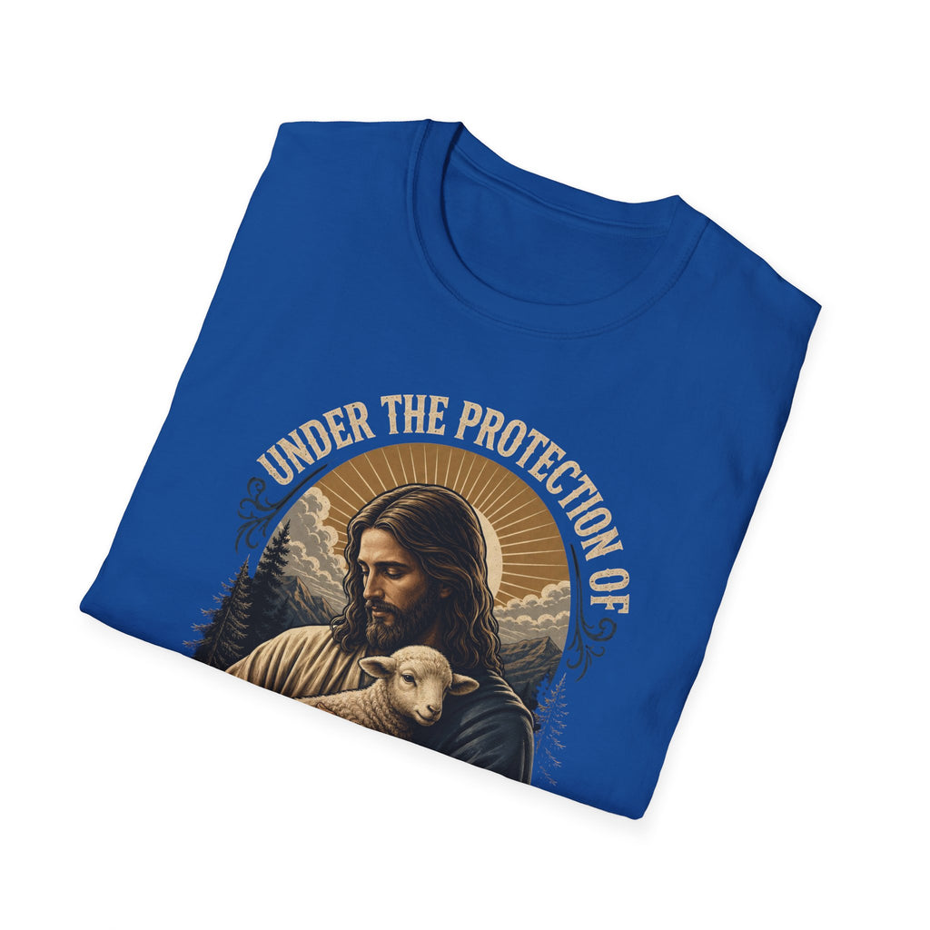 T-Shirt — "Under the Protection of Jesus Christ" Christian Graphic Tee