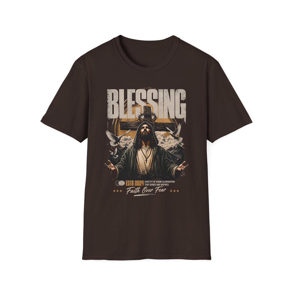 Blessing Jesus Graphic T-Shirt — Faith Over Fear Christian Tee