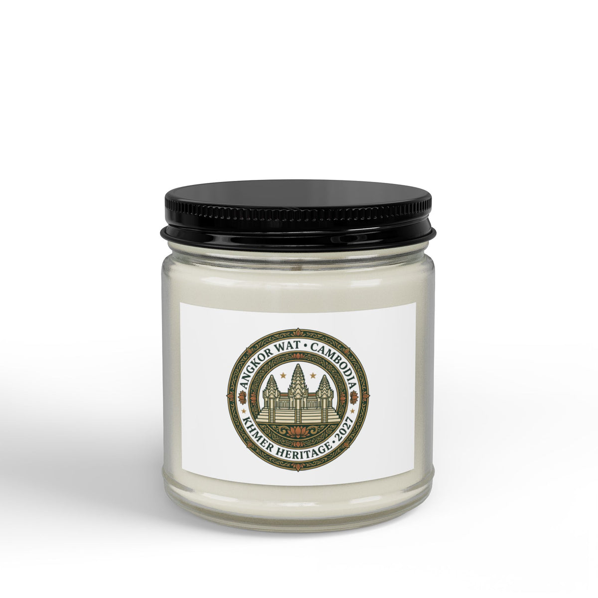 Amber Jar Soy Candle — Heritage Scented Candle with Black Lid (4oz & 9oz)