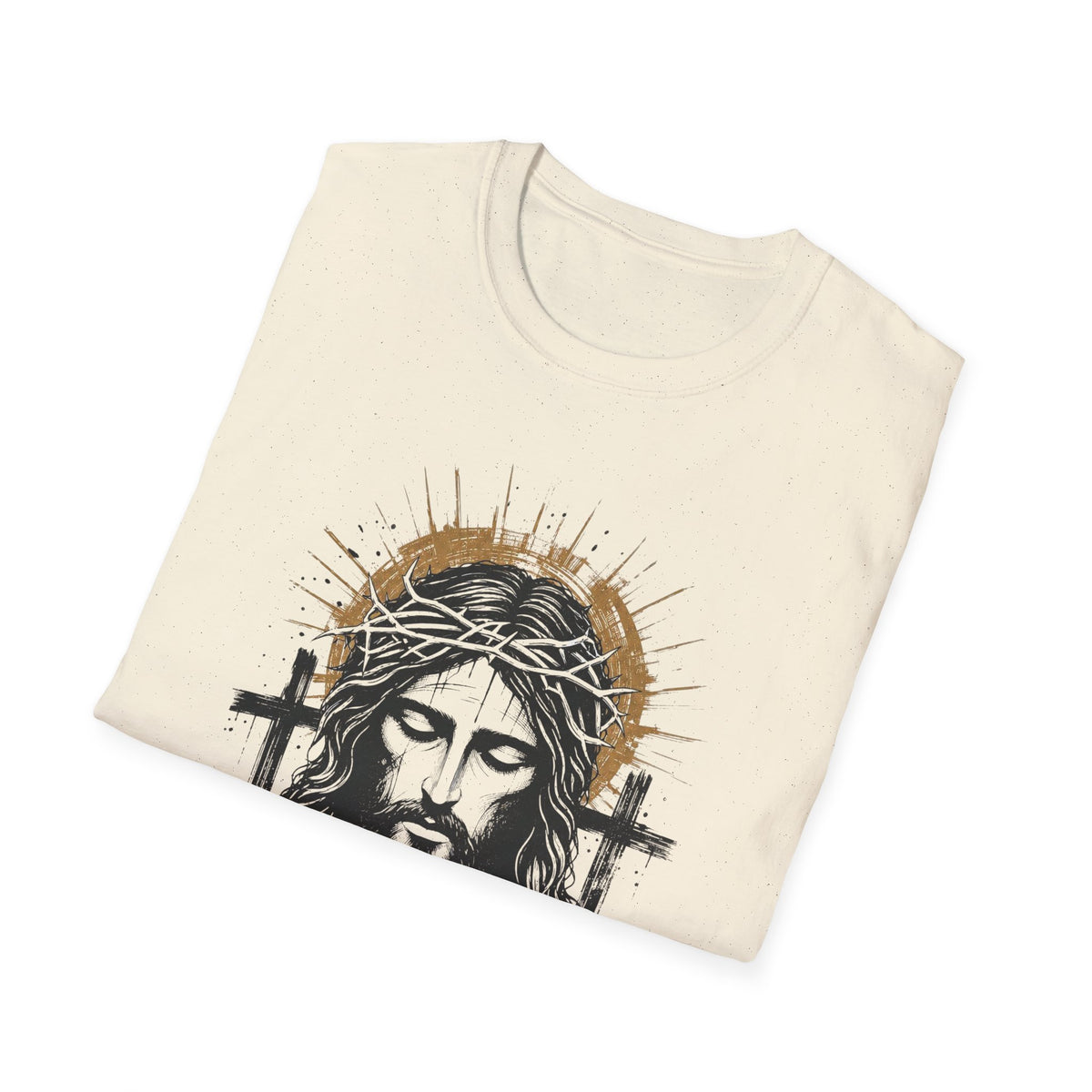 Jesus Portrait T-Shirt — "All Glory to Jesus" Christian Faith Tee