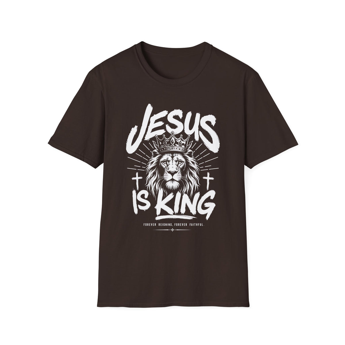 Jesus Is King Lion T-Shirt — Christian Faith Graphic Tee