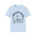 Walk By Faith T-Shirt — Praying Hands Christian Tee (Trust • Believe • Receive)