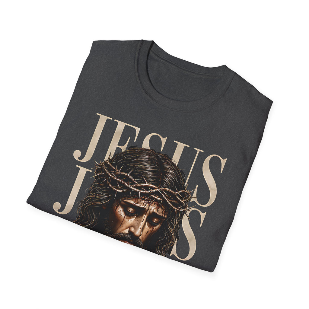 Jesus Portrait T-Shirt — "The Way, The Truth, The Life" Christian Tee