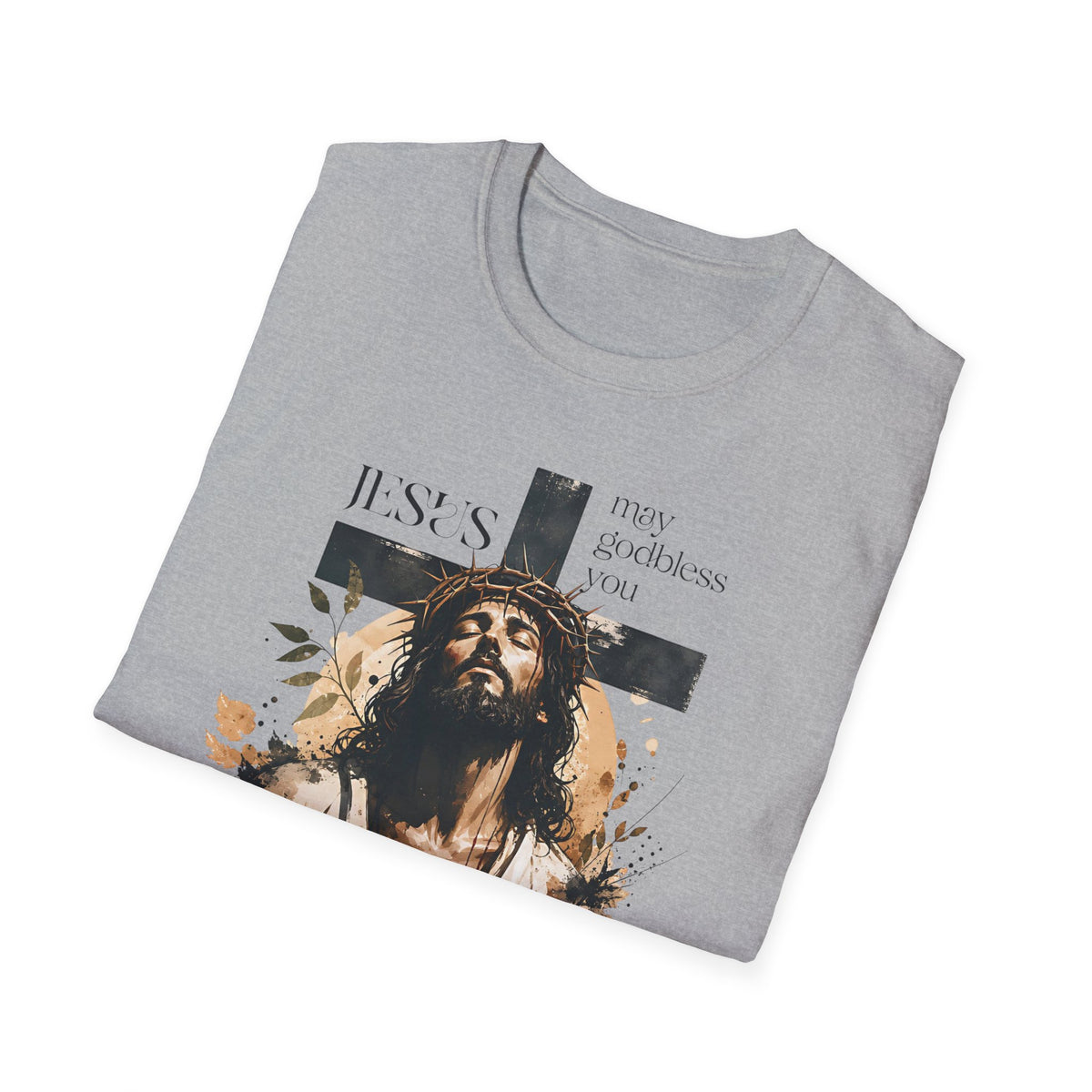 Jesus Cross T-Shirt — He Is Risen Christian Faith Tee