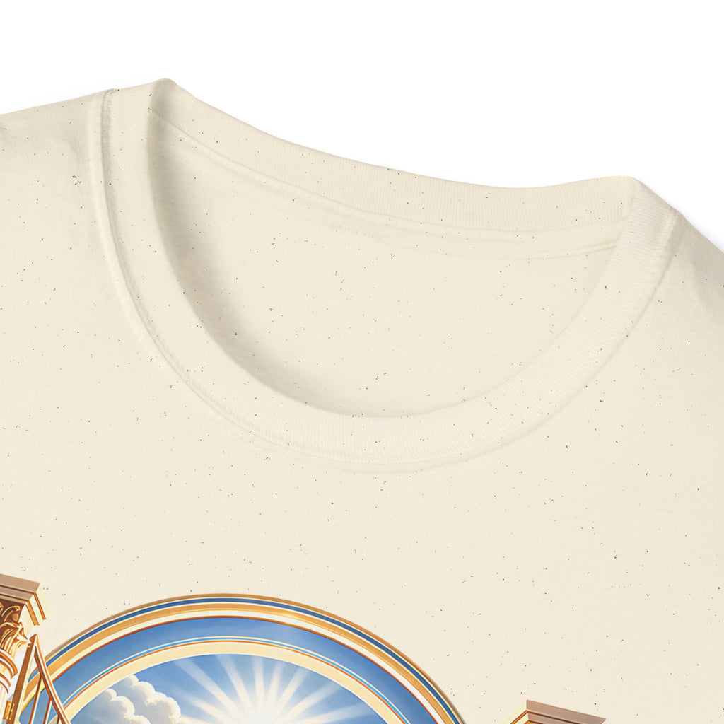 Heaven Gates T-Shirt — Jesus Walking Into Light Christian Faith Tee