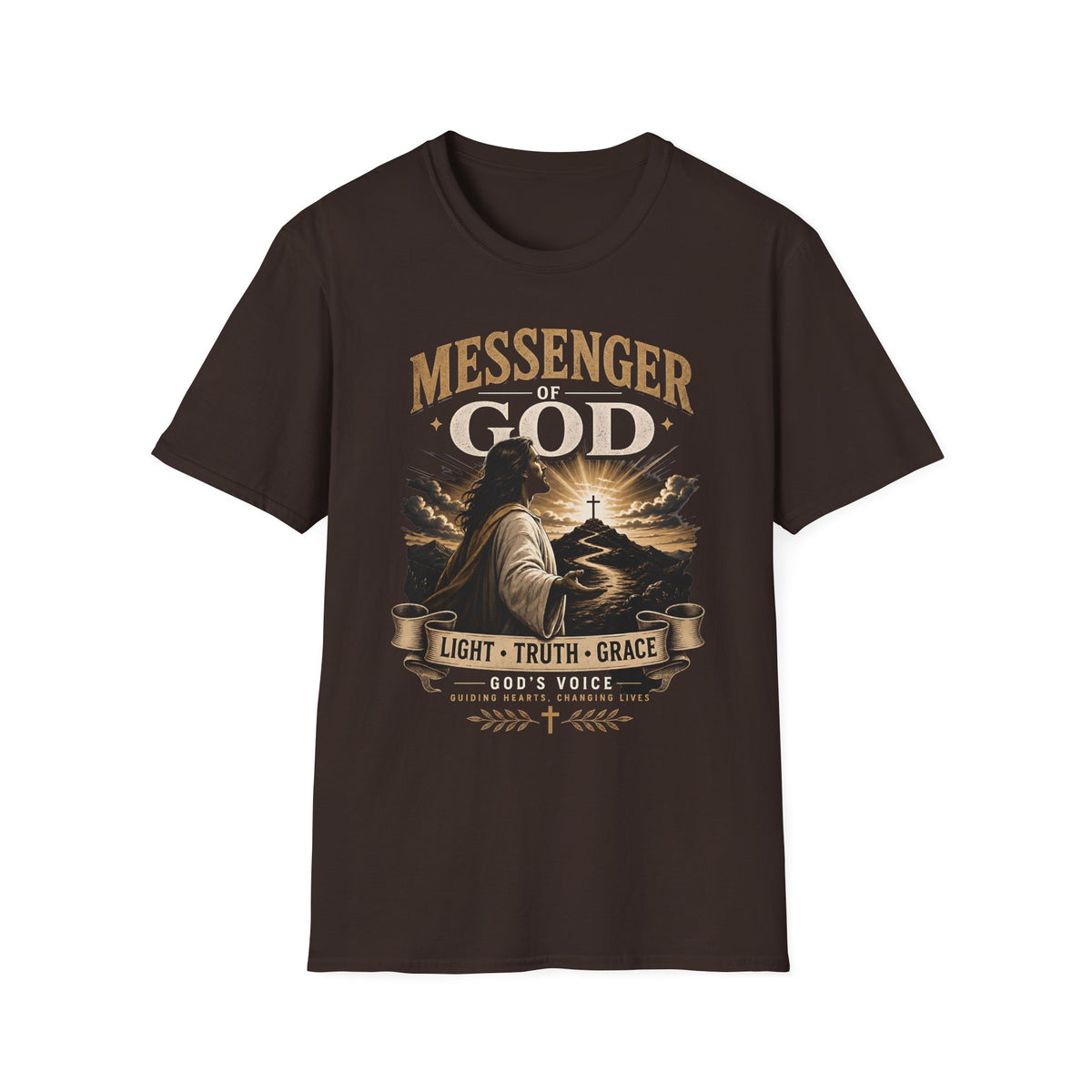 Messenger of God T-Shirt — "Light • Truth • Grace" Christian Faith Tee