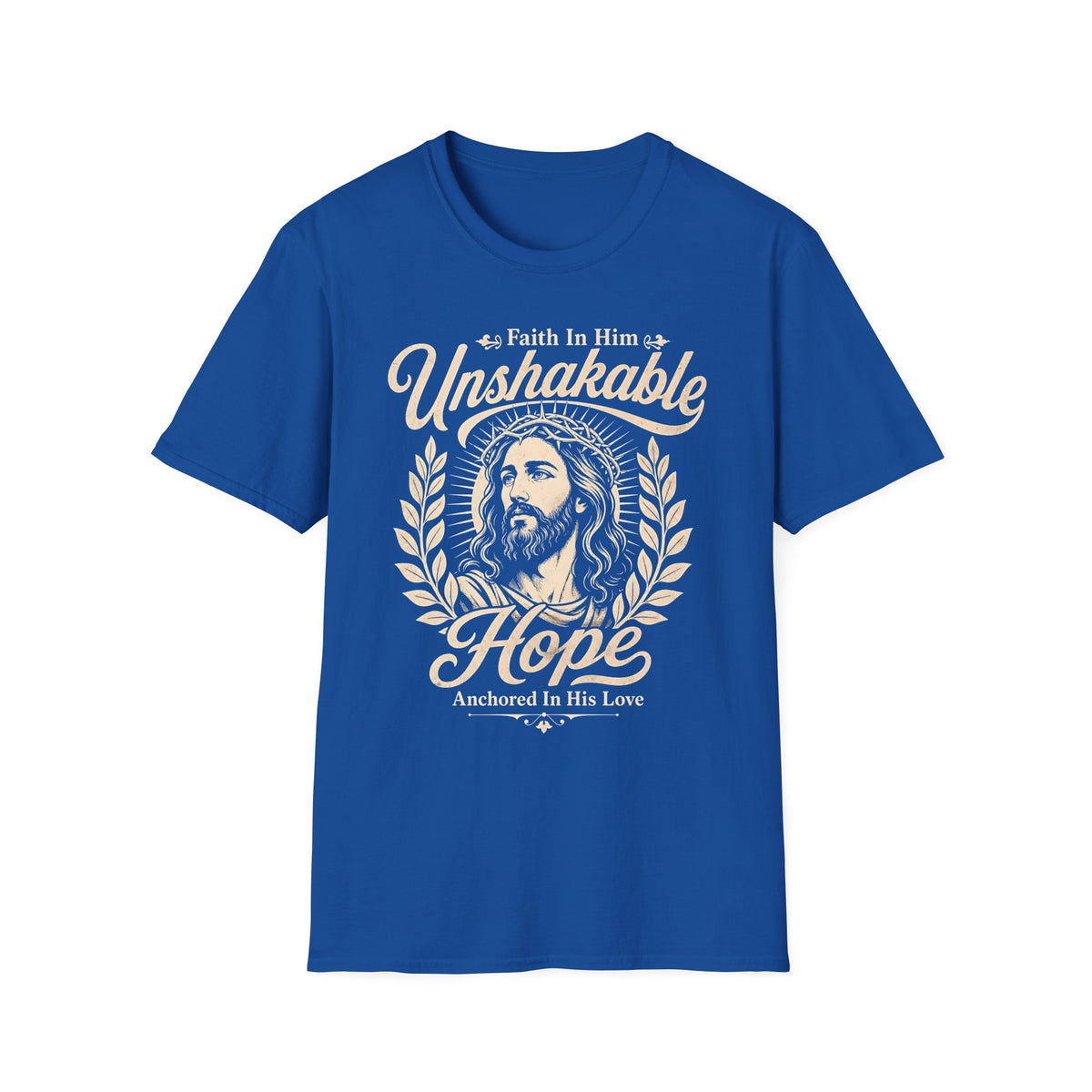Christian T-Shirt — "Unshakable Hope" Faith in Him Graphic Tee