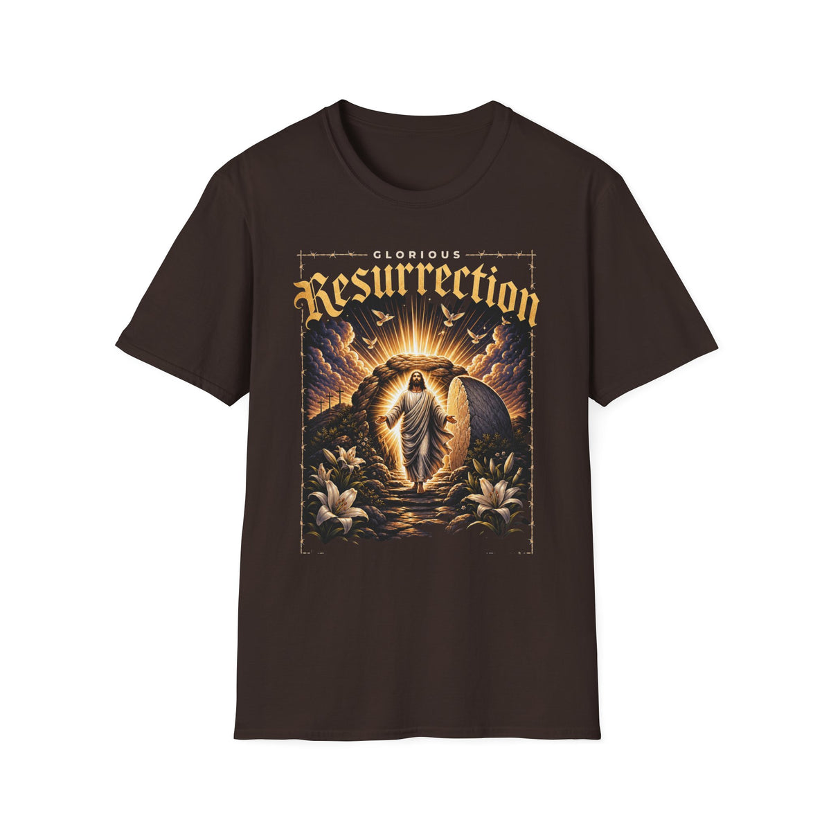 Resurrection Graphic T-Shirt — Glorious Jesus Easter Christian Tee