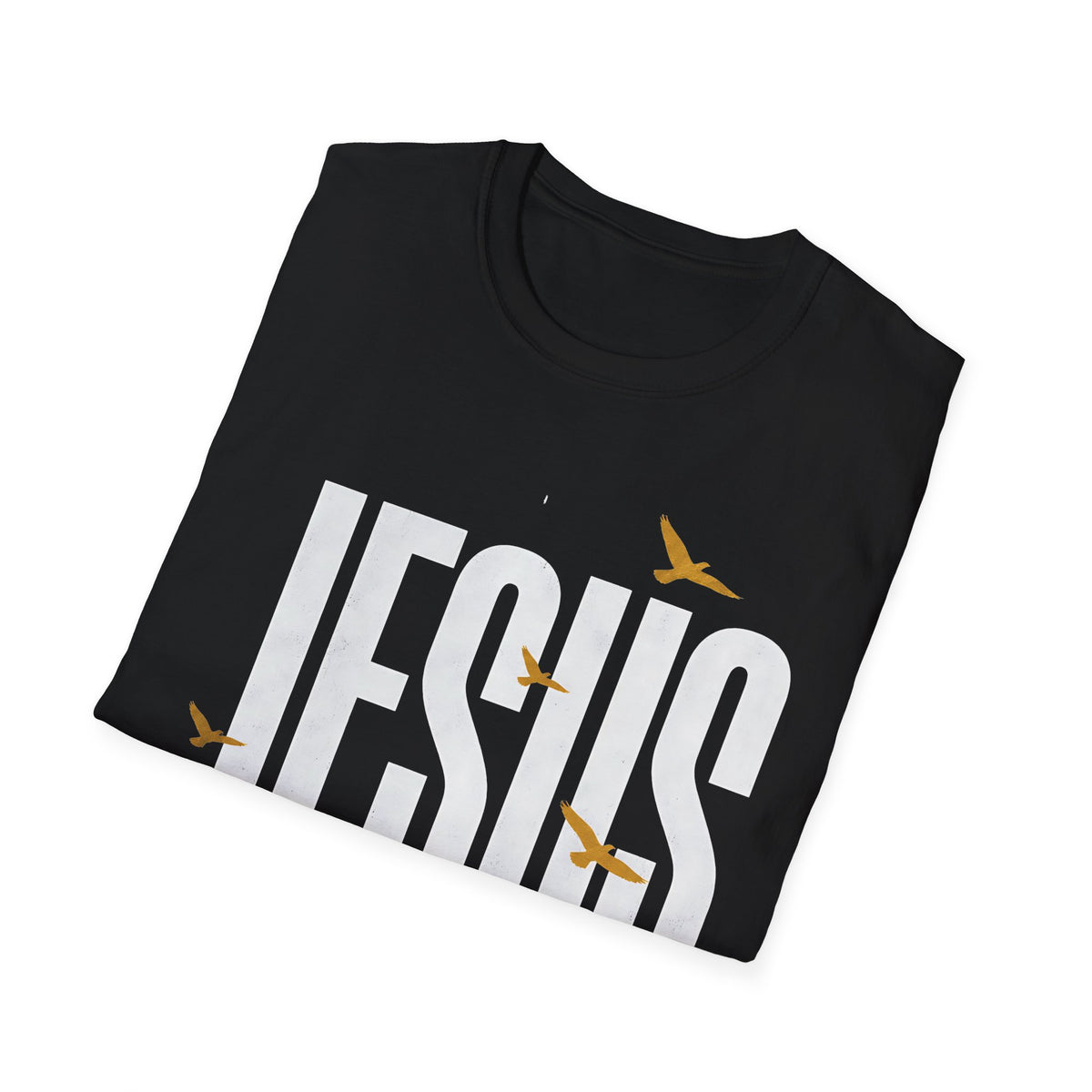 Jesus Path T-Shirt — Christian Faith Graphic Tee with Birds