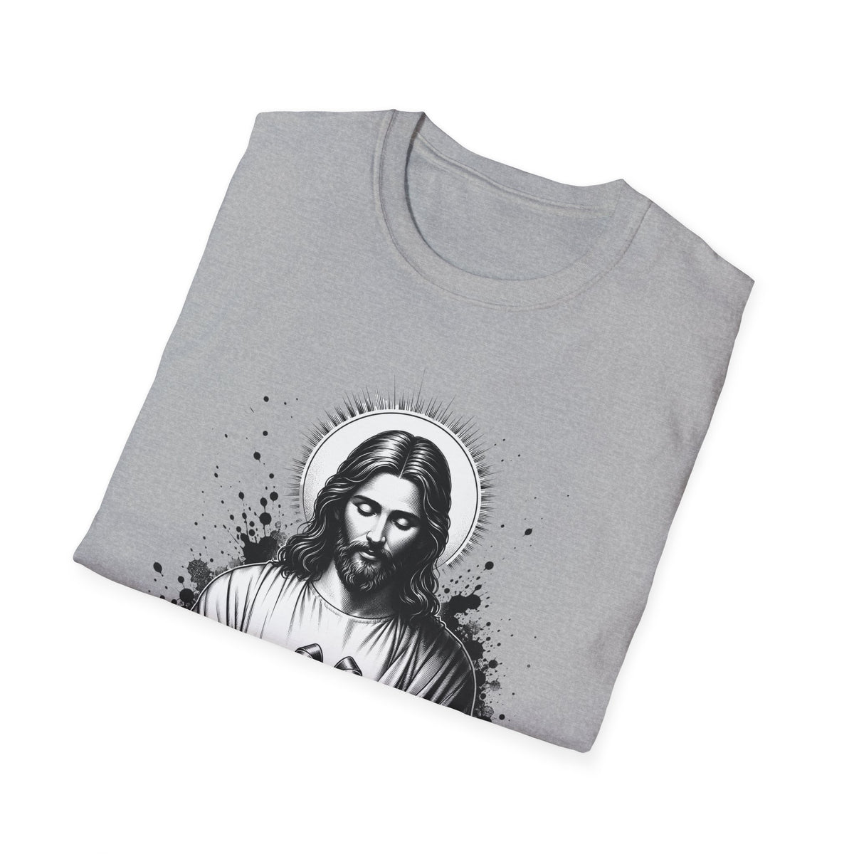 Jesus Holding Gift T-Shirt — Religious Christian Faith Christmas Tee