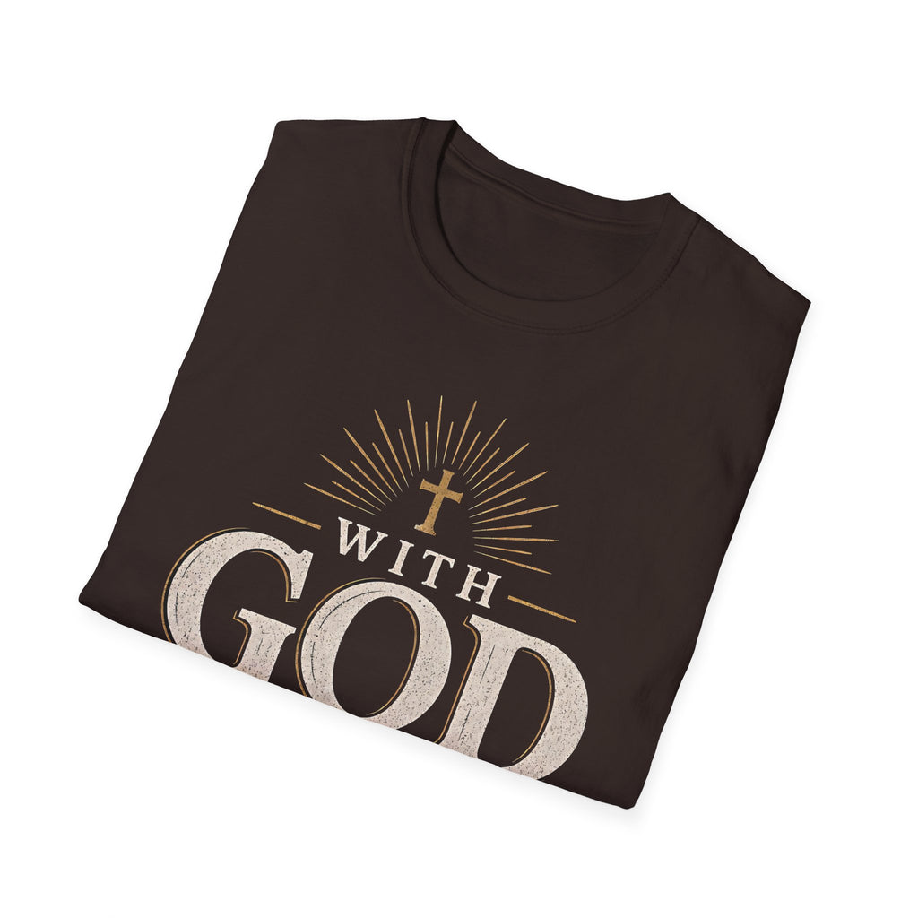With God All Things Are Possible T-Shirt — Christian Faith Inspirational Tee