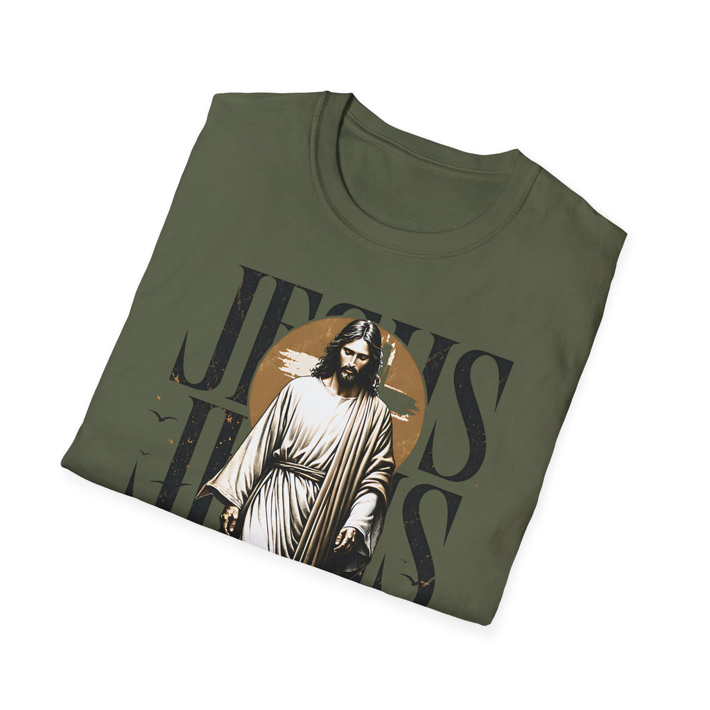 Jesus Graphic T-Shirt — Walking Christ Faith Tee (Religious Christian Apparel)