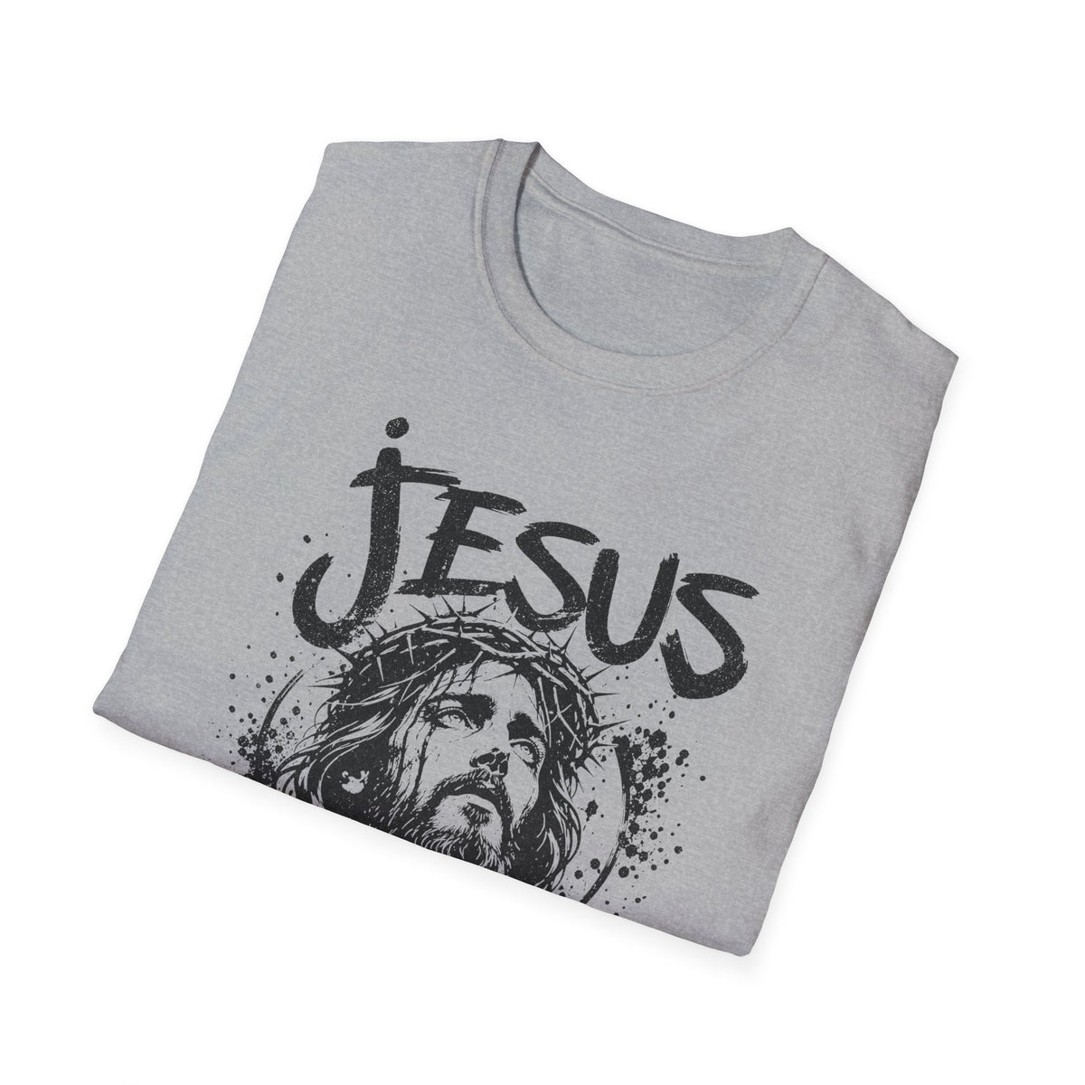 Jesus Saves T‑Shirt — Vintage Portrait Christian Faith Tee