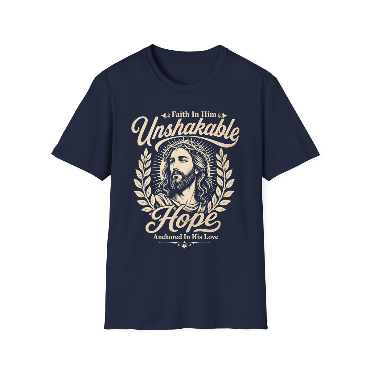 Christian T-Shirt — "Unshakable Hope" Faith in Him Graphic Tee