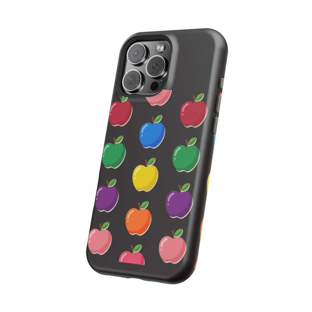 Rainbow Apple Pattern Phone Case | Magnetic Impact-Resistant Case