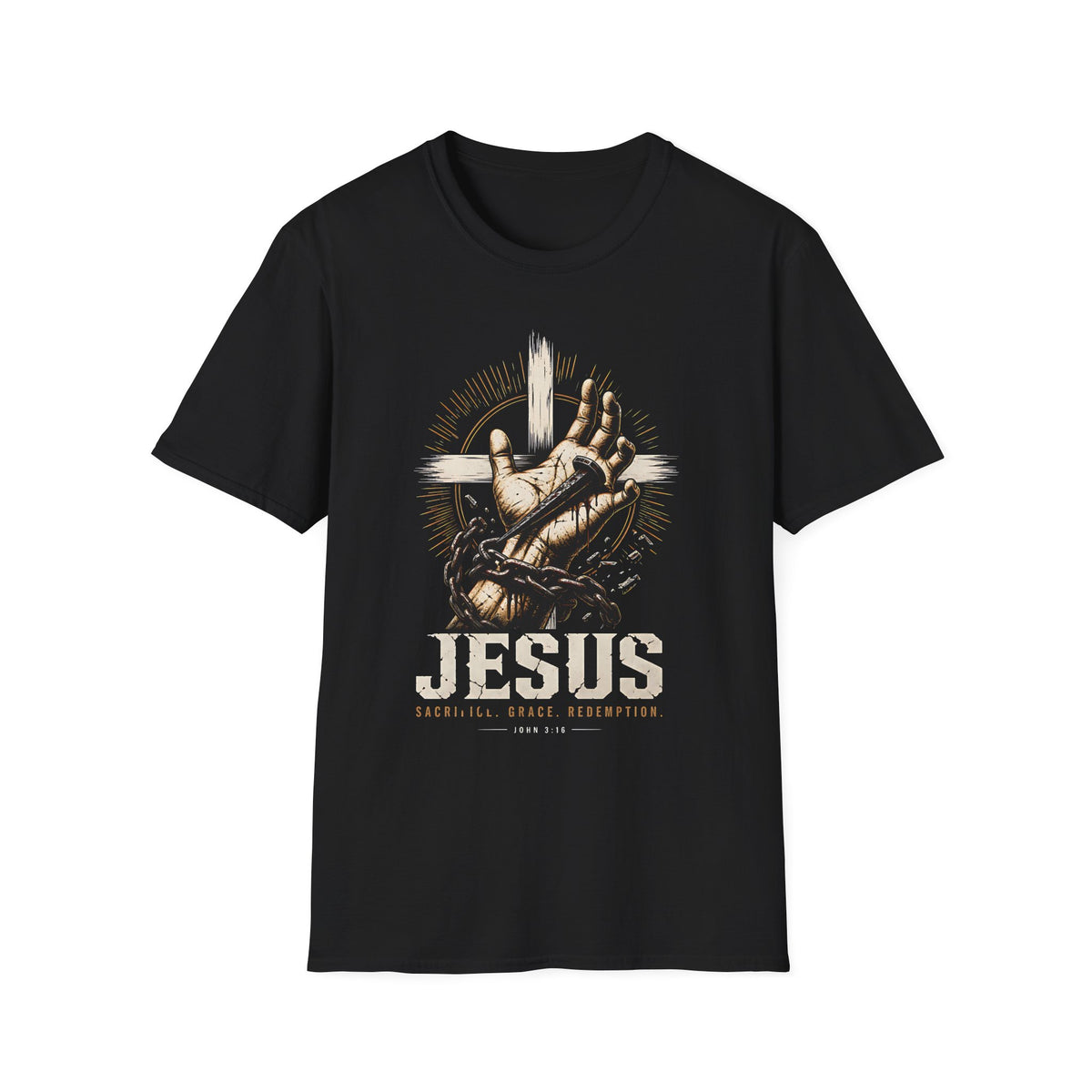 Christian T-Shirt — Jesus Crucifixion Vintage Graphic Tee