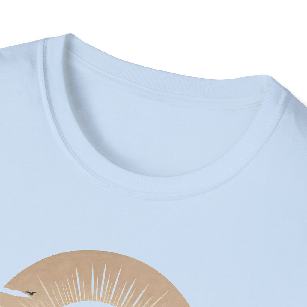 Guided by Grace T-Shirt — Spiritual Christian Tee with Jesus and Angel Illustration
