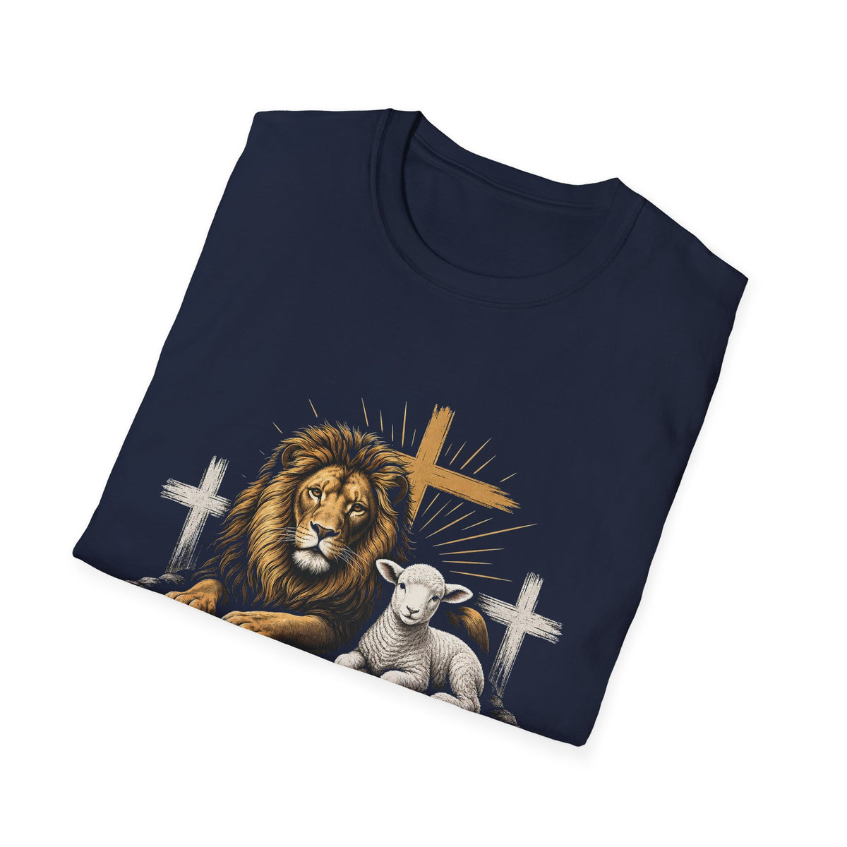Christian T-Shirt — Lion of Judah & Lamb of God Graphic Tee