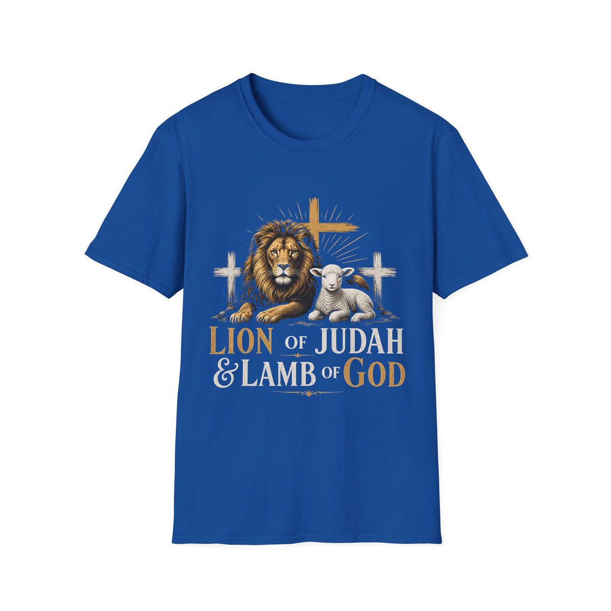 Christian T-Shirt — Lion of Judah & Lamb of God Graphic Tee