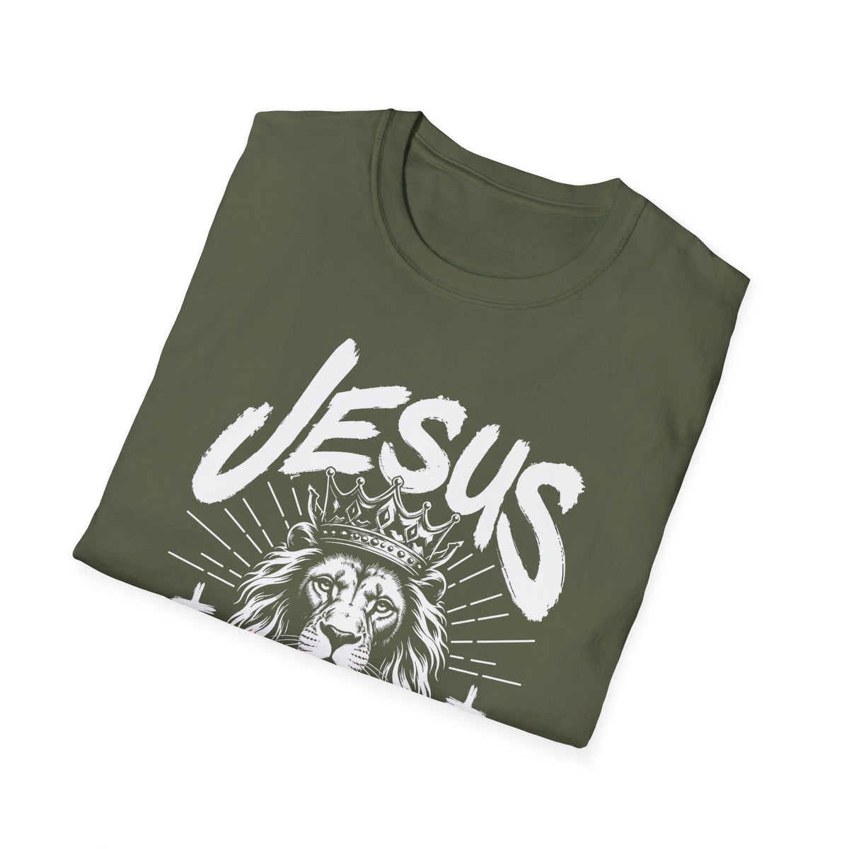 Jesus Is King Lion T-Shirt — Christian Faith Graphic Tee