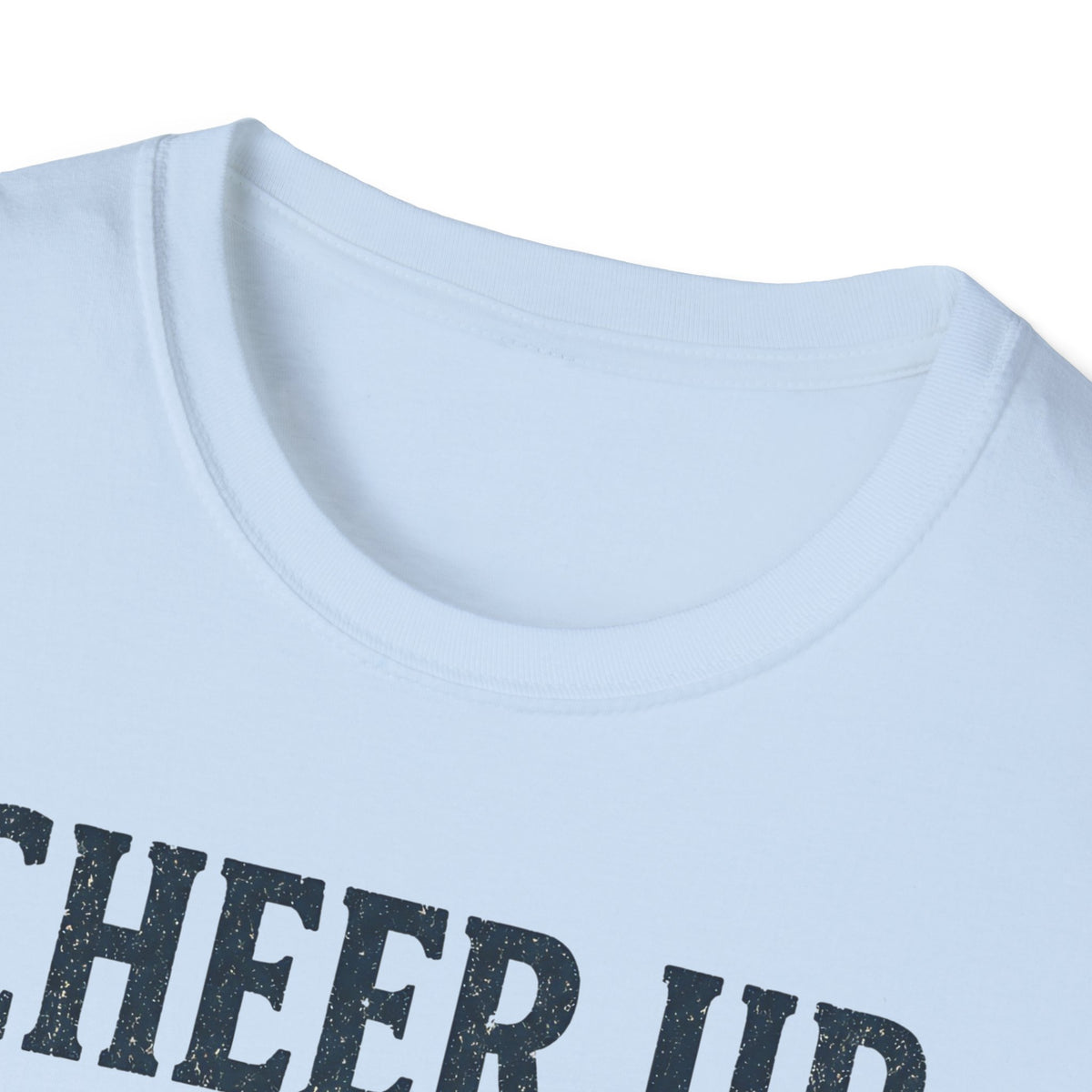 Cheer Up Christian T‑Shirt — John 16:33 Cross Design