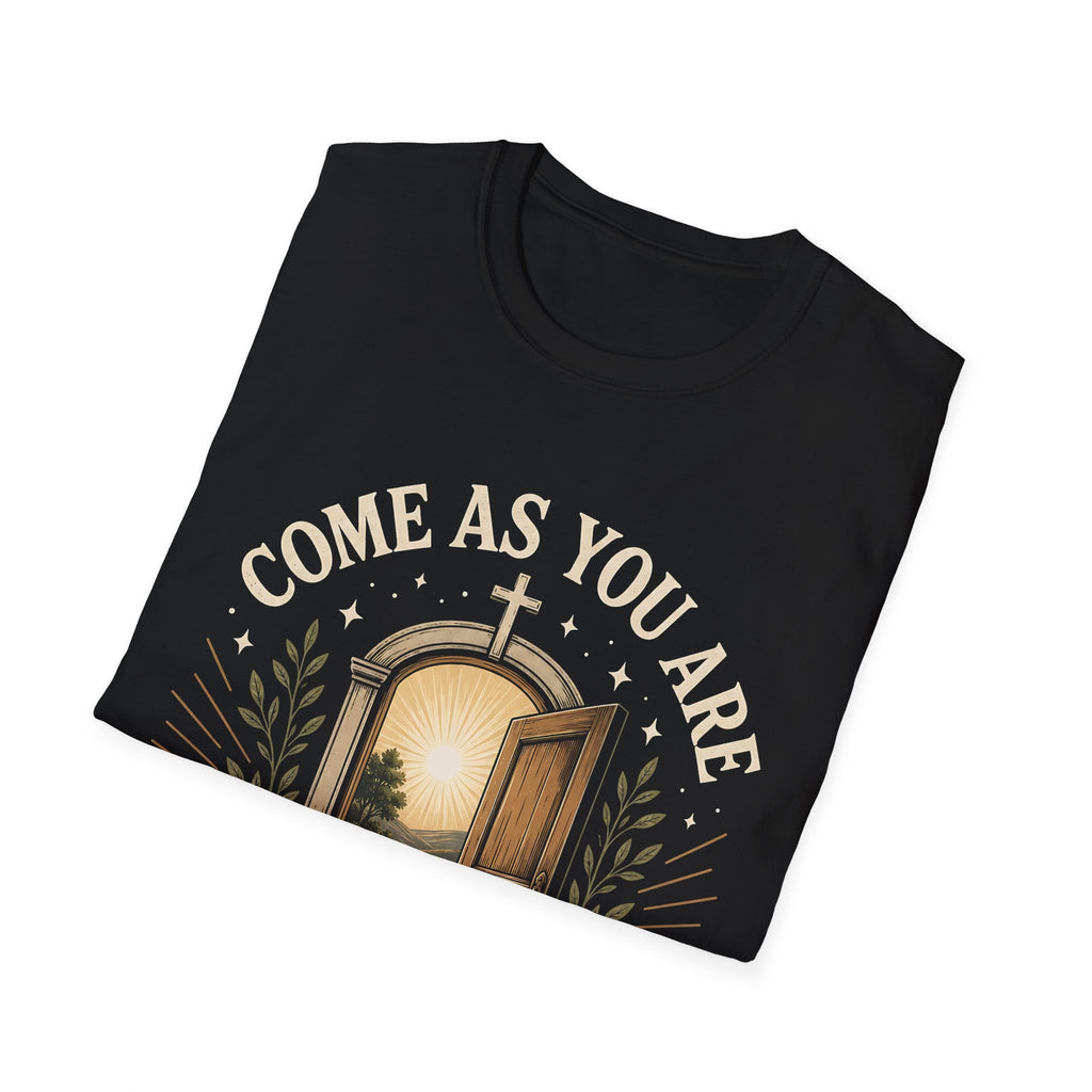 Come As You Are T-Shirt — Inspirational Christian Doorway Graphic Tee
