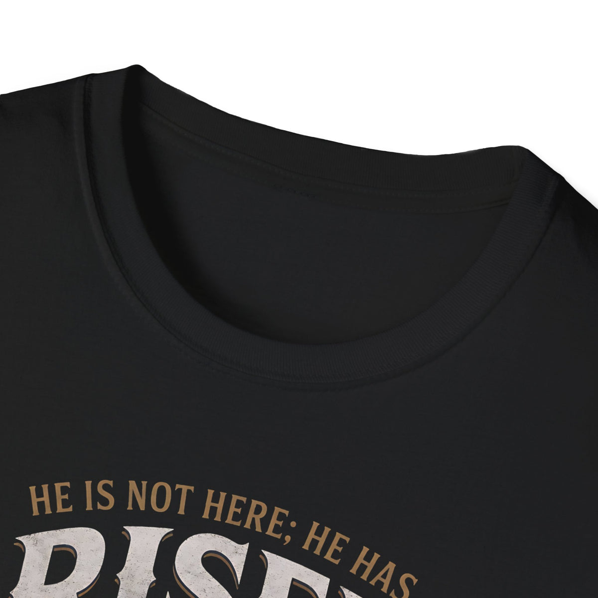 Risen Cross T-Shirt — "He Is Risen Just As He Said" Easter Christian Shirt
