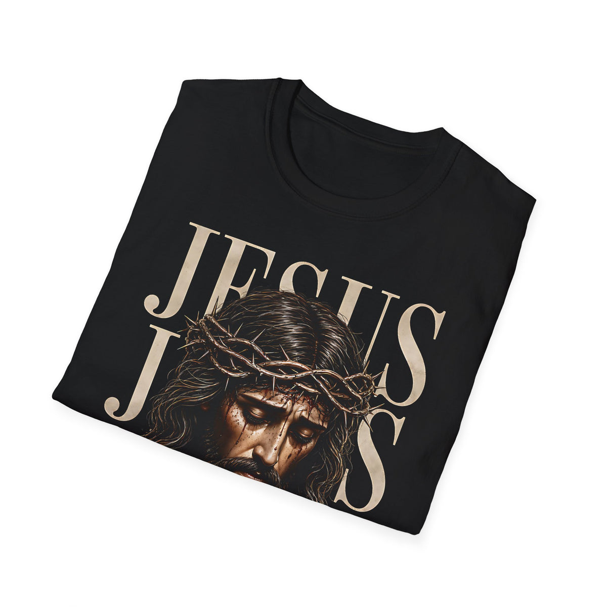 Jesus Portrait T-Shirt — "The Way, The Truth, The Life" Christian Tee