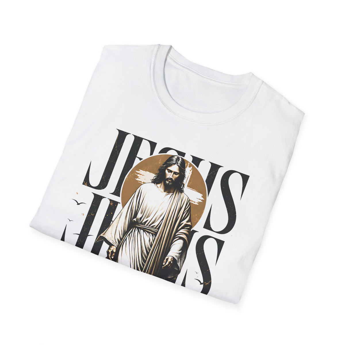 Jesus Graphic T-Shirt — Walking Christ Faith Tee (Religious Christian Apparel)